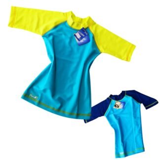Remera combinada manga corta